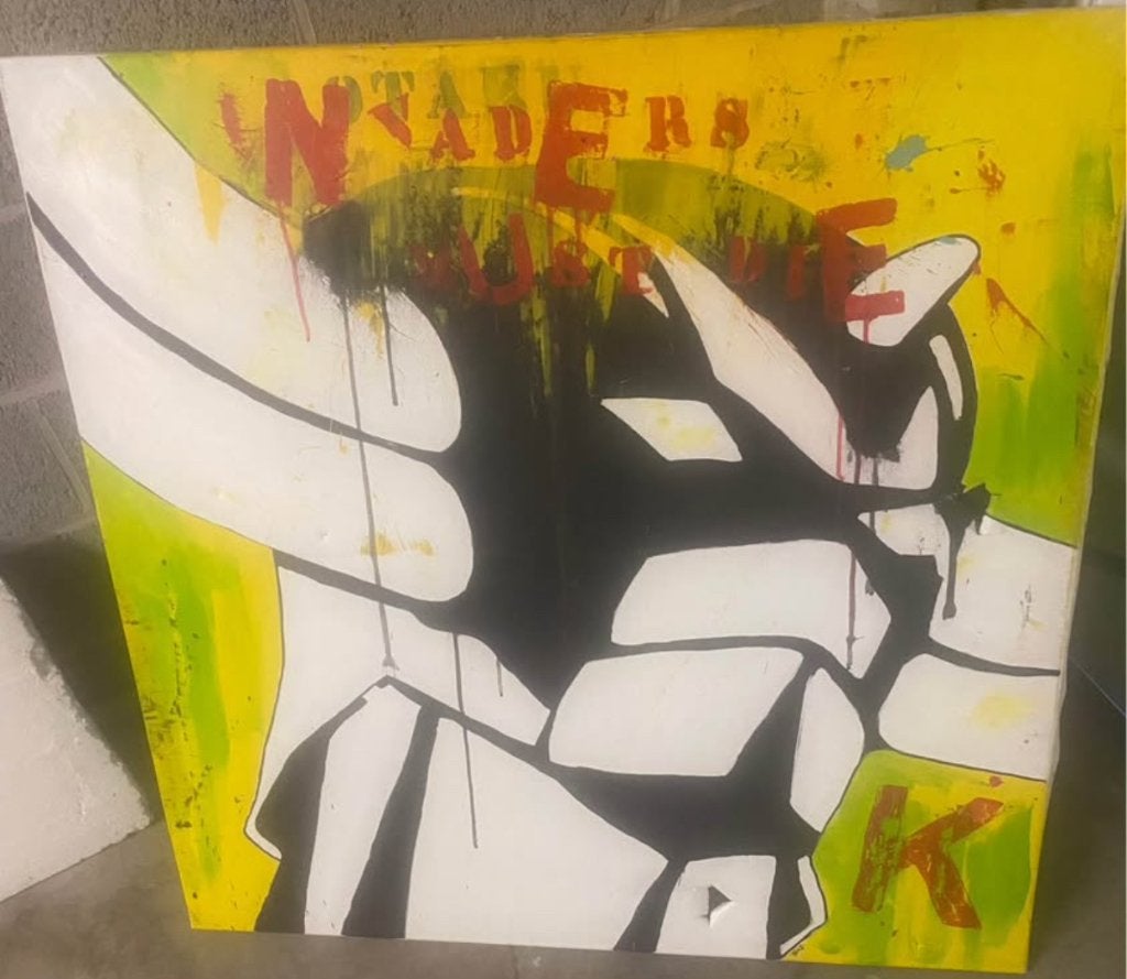 Goldorak, peinture signée, Antiquités & Art, Art | Peinture | Moderne, Enlèvement