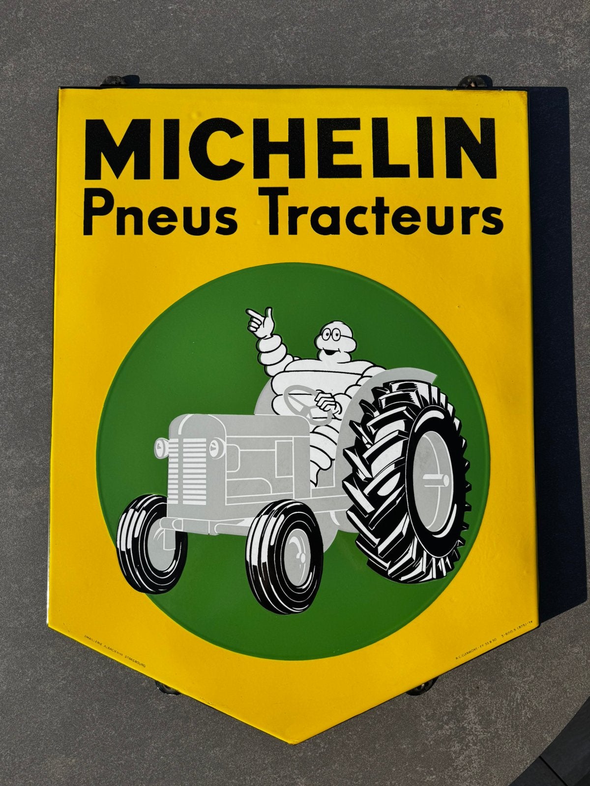 Plaque émaillée Michelin, Enlèvement ou Envoi, Comme neuf, Panneau publicitaire