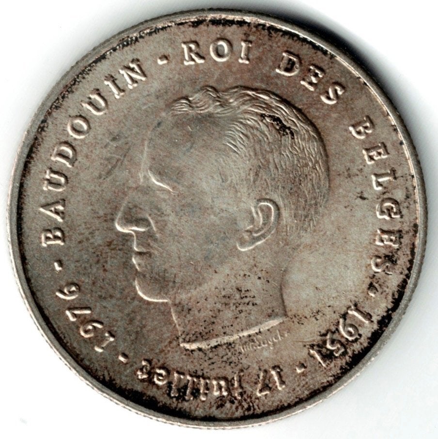 250 BEF 1976 Baudouin argent FR, Monnaie en vrac, Argent, Argent, Envoi