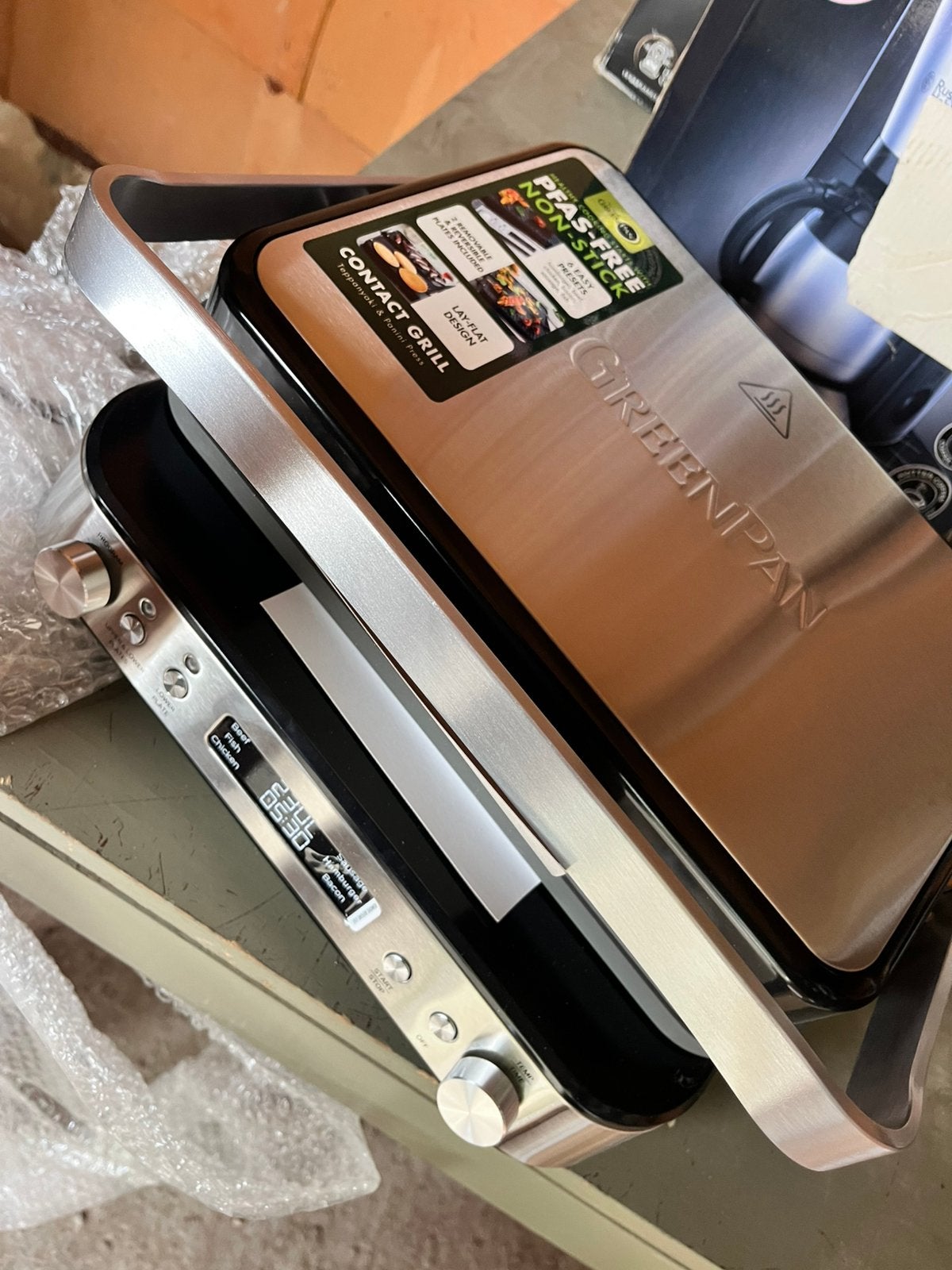 Greenpan grill, Elektronische apparatuur, Grillplaten, Ophalen, Zo goed als nieuw