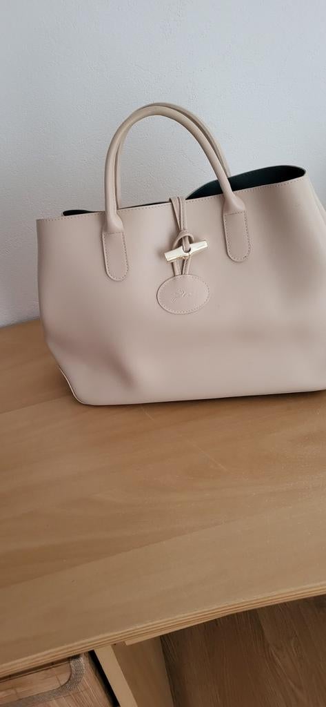 Longchamp model Roseau, Ophalen, Beige, Handtas