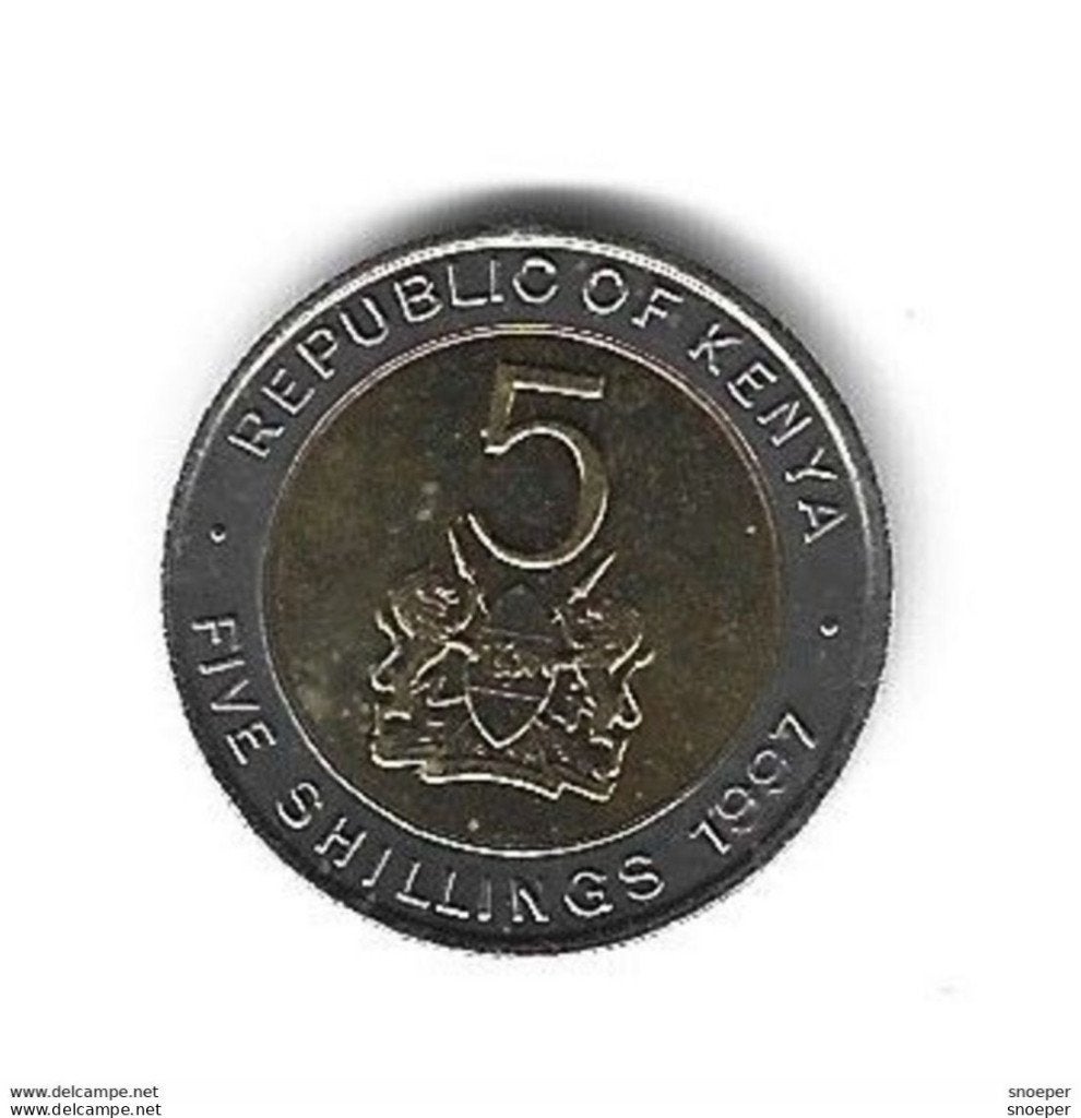 kenya 5 shillings 1997 km 30 unc/ms63, Timbres & Monnaies, Monnaies | Afrique, Envoi, Autres pays, Monnaie en vrac