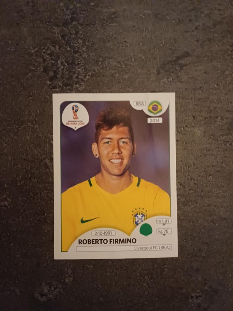 Panini WC Russia 2018 Firmino misprint sticker, Hobby & Loisirs créatifs, Autocollants & Images, Envoi, Autocollant