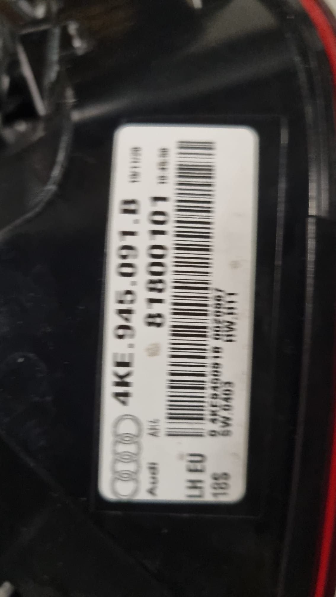 AUDI E-TRON 4K LED ACHTERLICHT 4KE945091B, Gebruikt, -, -, -