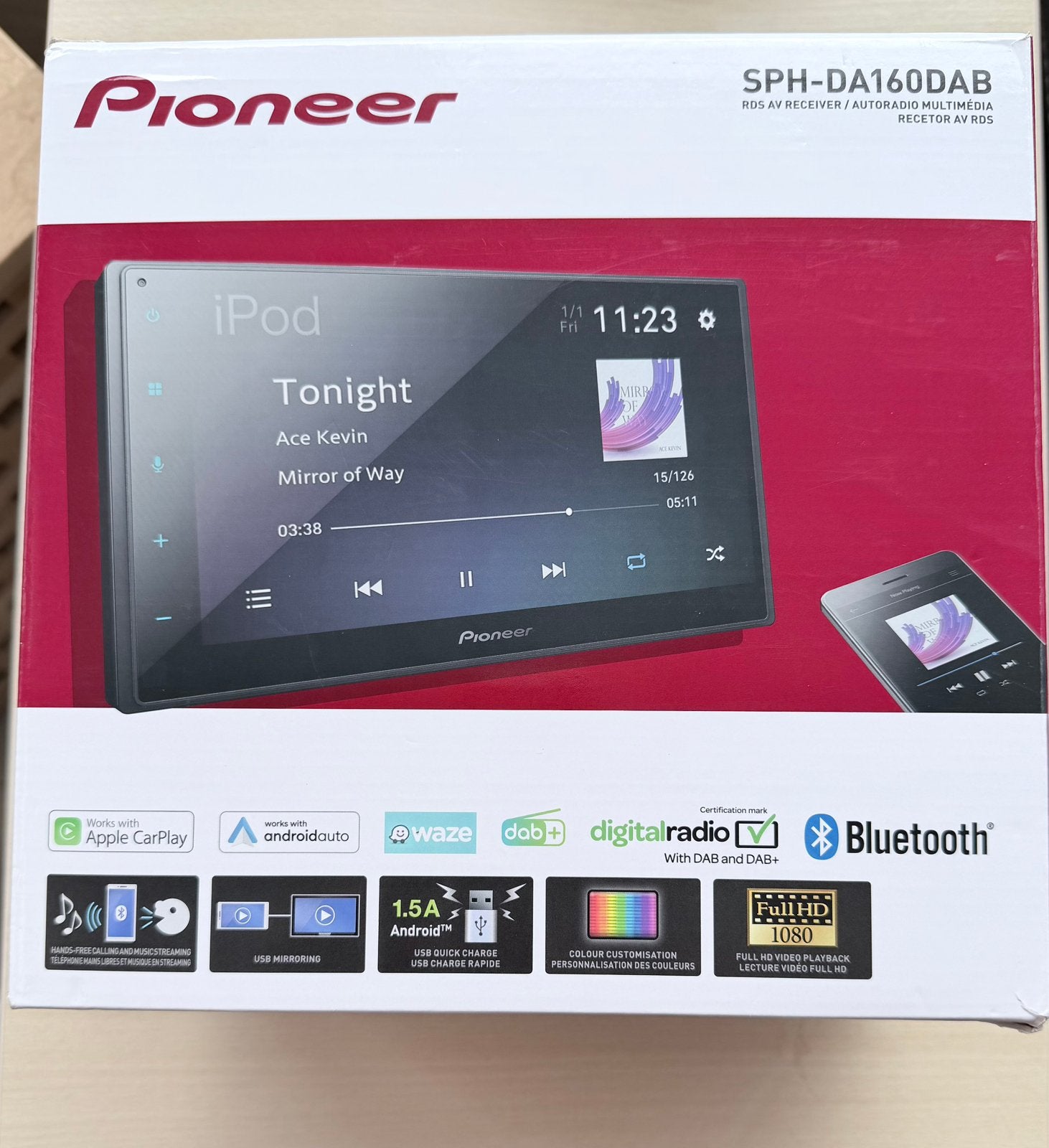 Autoradio Pioneer, Enlèvement, Comme neuf