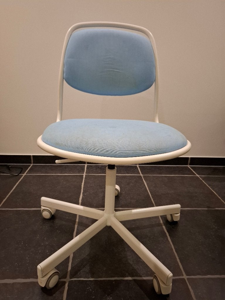 Bureaustoel, Huis en Inrichting, Ophalen, Gebruikt, Blauw, Bureaustoel
