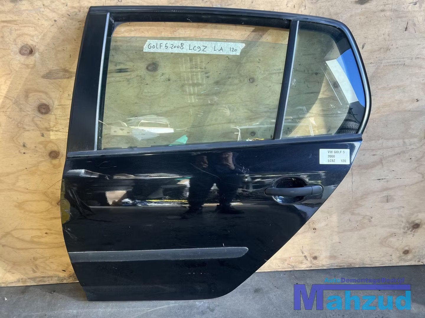 VW GOLF 5 Zwart LC9Z Links achter deur portier 2003-2009, Auto-onderdelen, Gebruikt, Volkswagen AG, Vw@volkswagen.de, Achter