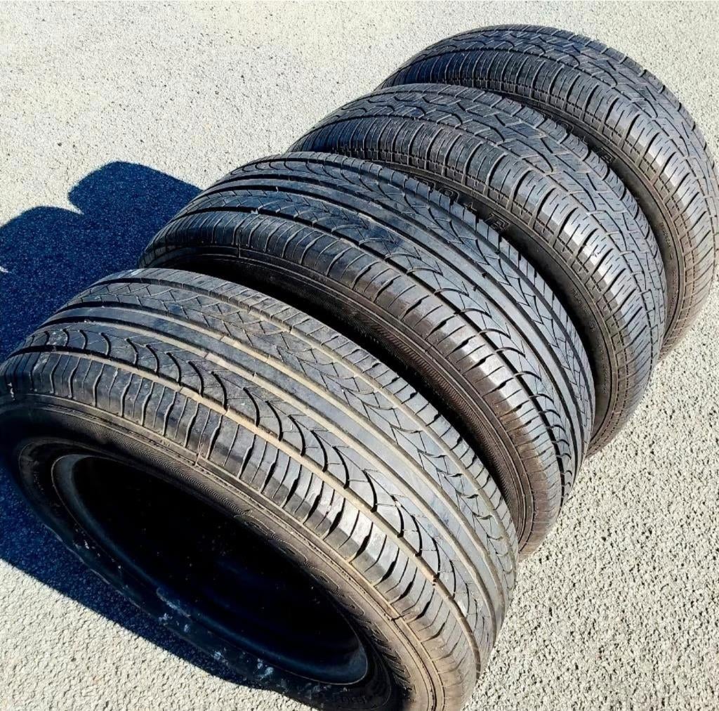 Pneus été 195/65-15 sur jantes VW, entraxe 5x100, Ophalen, Gebruikt, 15 inch, Banden en Velgen