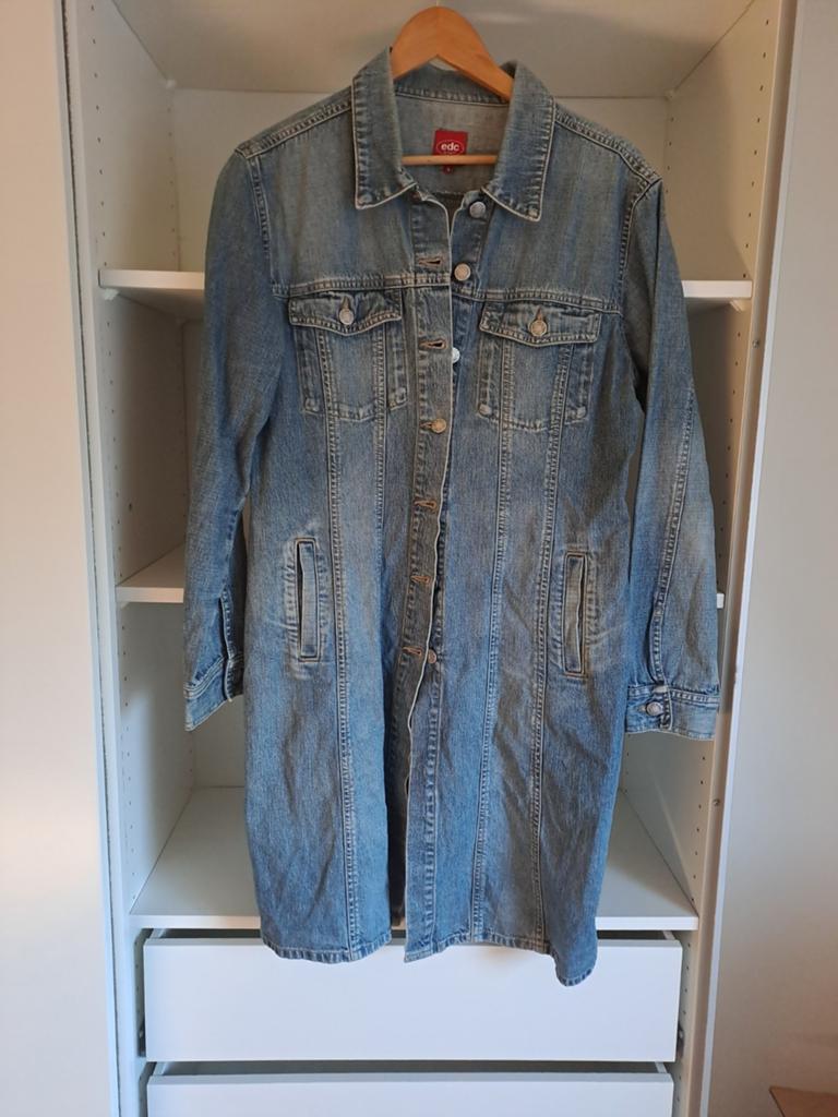 Mt L Halflange jeansjas, Kleding | Dames, Jassen | Zomer, Blauw, Maat 42/44 (L), Ophalen of Verzenden, EDC by Esprit