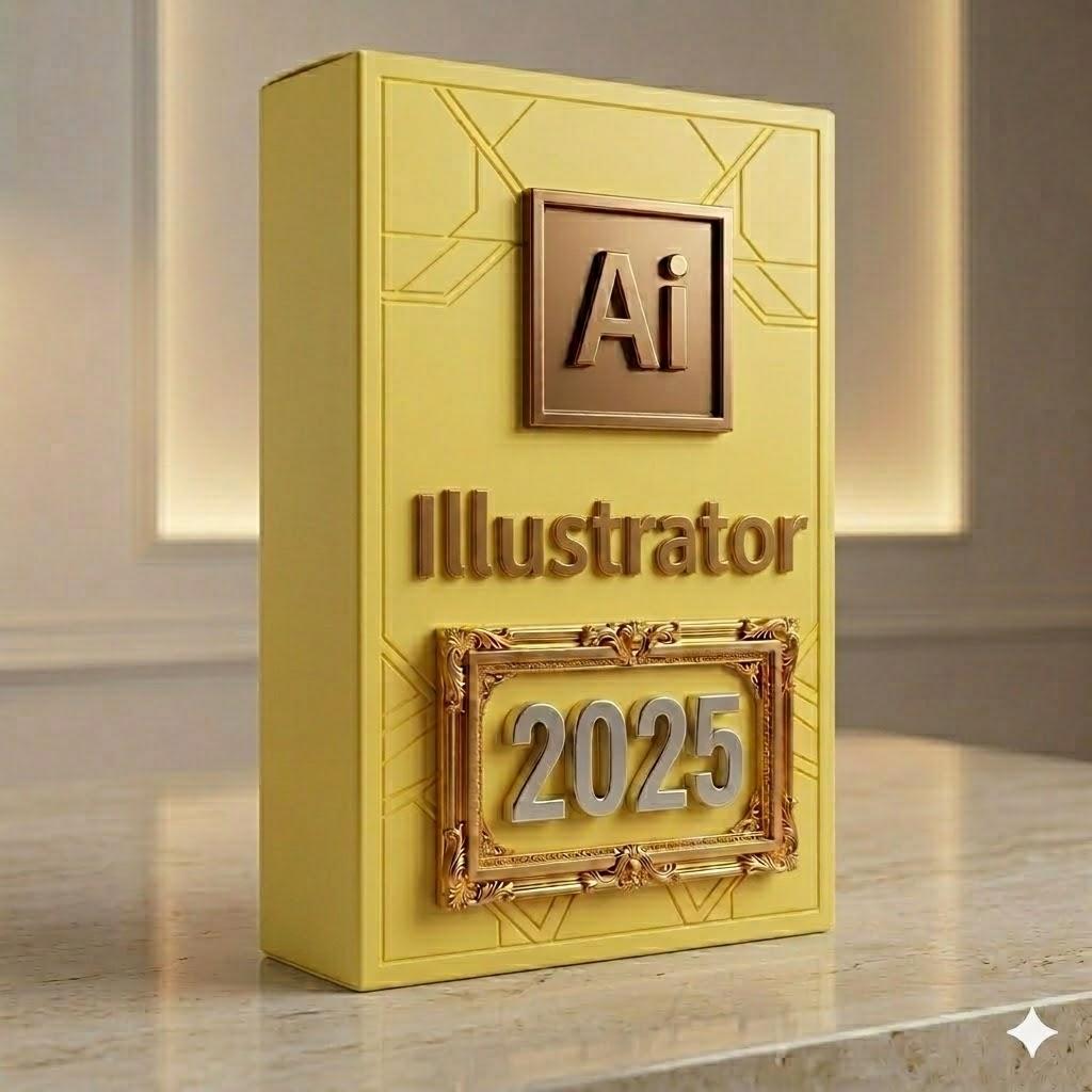 Illustrator 2025 - Professioneel vectorgrafisch ontwerp, Ophalen, Nieuw, MacOS
