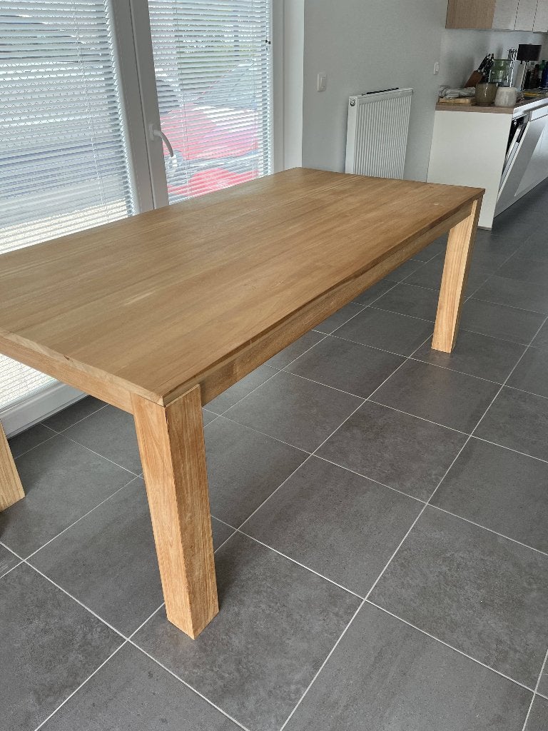 Eettafel, Ophalen, 100 tot 150 cm, Eikenhout, Zo goed als nieuw