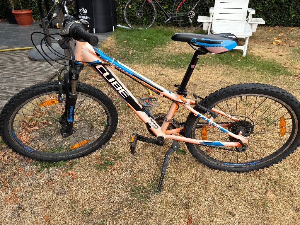 Kinder MTB, Fietsen en Brommers, Ophalen, Gebruikt, Velgrem, Cube