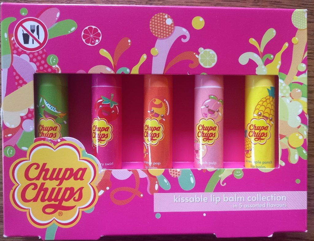 Chupa Chups kusbare lippenbalsemcollectie, Ophalen of Verzenden, Zo goed als nieuw, Lippen, Make-up