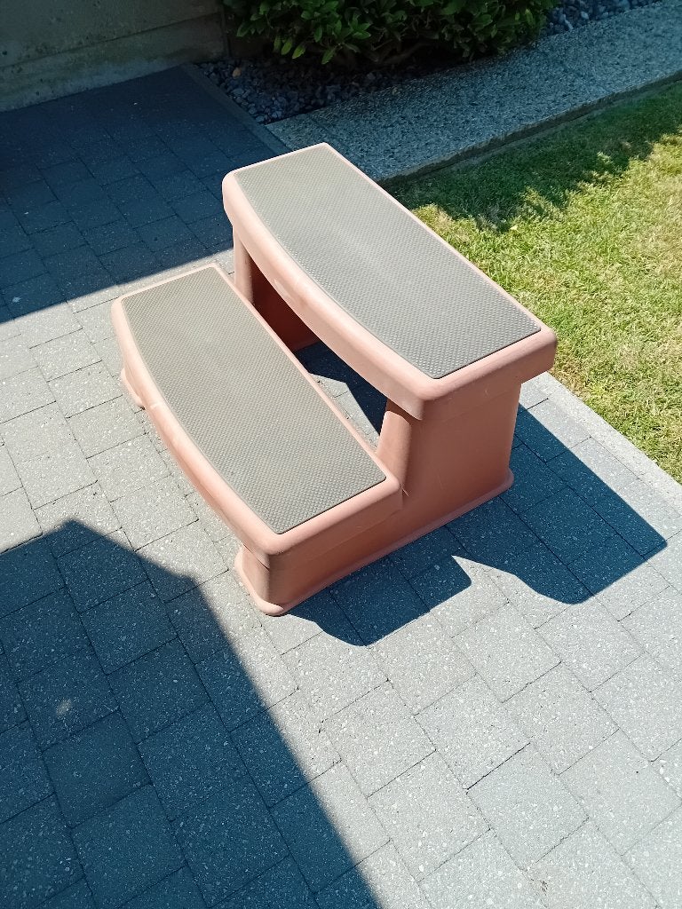 Trapje voor in en uit jacuzzi, Jardin & Terrasse, Bains à remous et Spas, Enlèvement, Comme neuf, Escalier, Fixé