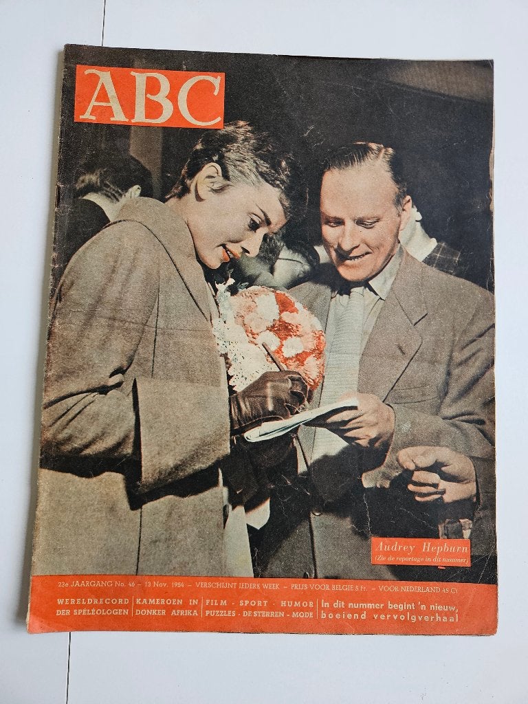 Vintage tijdschrift  ABC 1954, Ophalen of Verzenden, 1940 tot 1960, Tijdschrift