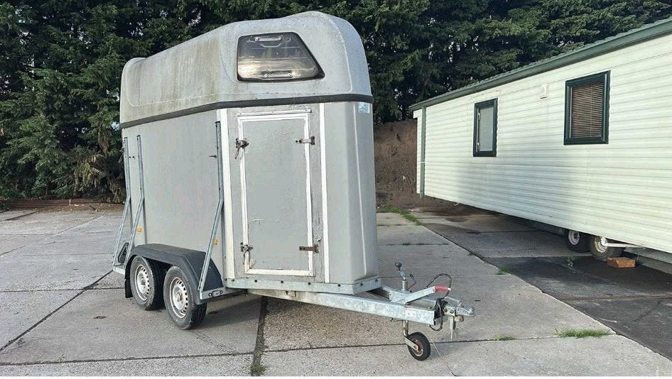 paardentrailer, Dieren en Toebehoren, Ophalen, Gebruikt, Hout, 1-paards trailer