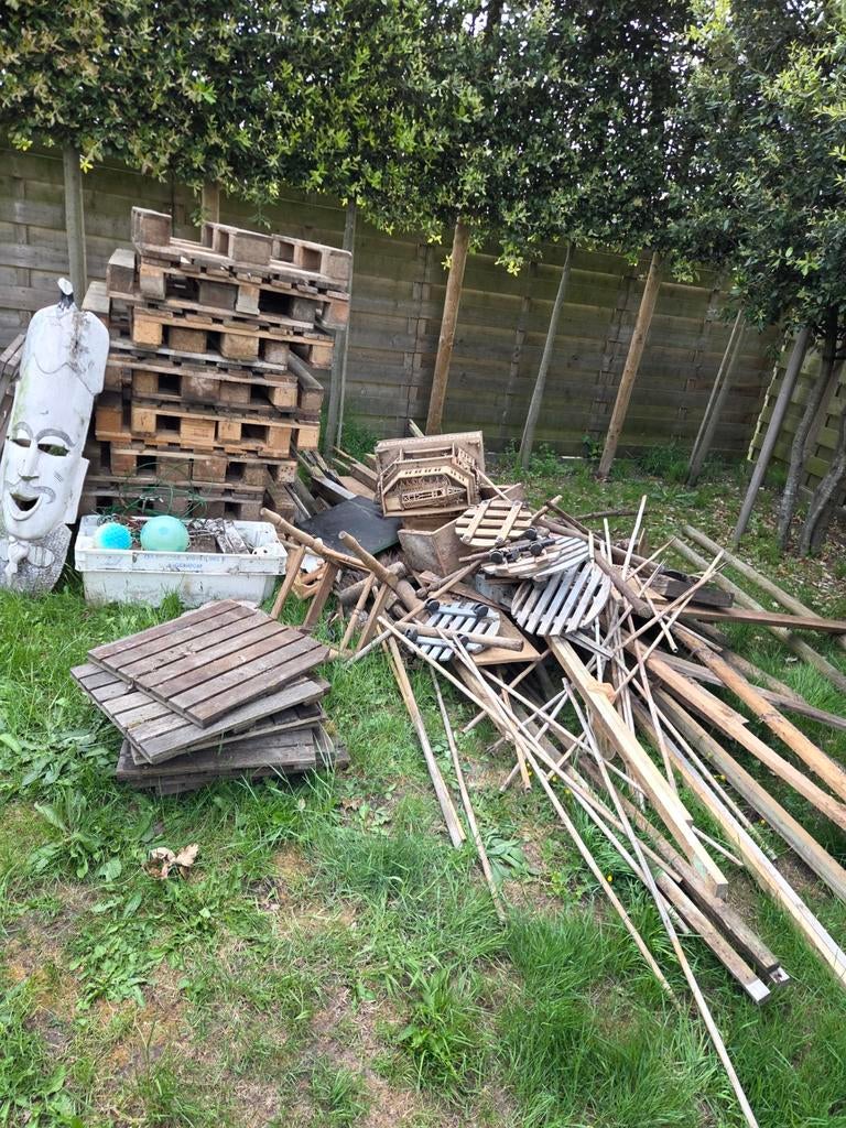 Mooi brandhout en paletten, Tuin en Terras, Brandhout, Ophalen