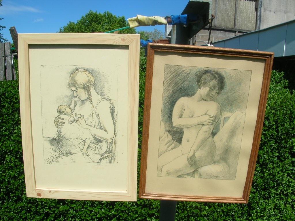 2-GESIGNEERDE ARMAND RASSENFOSSE -V-PHOTOS, Antiek en Kunst, Ophalen of Verzenden