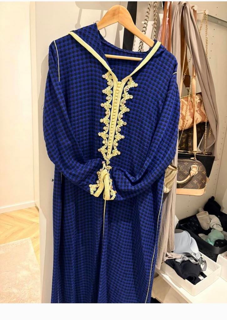 Robe jeleba/marocaine en lin, Enlèvement ou Envoi, Comme neuf, Taille 38/40 (M)
