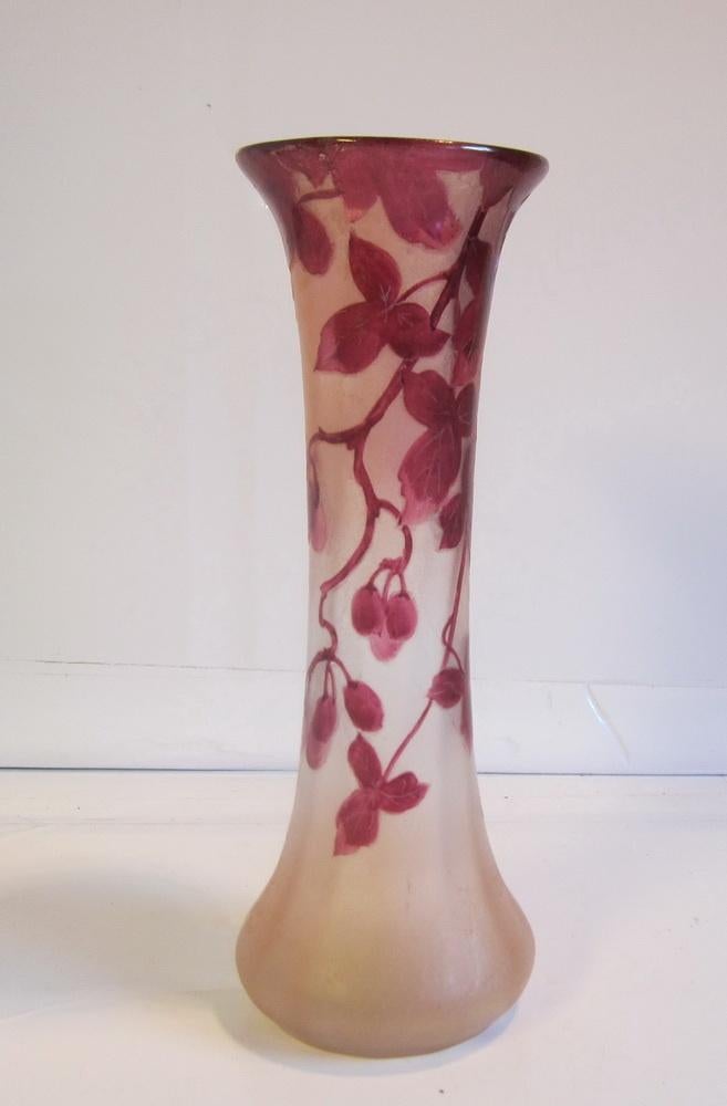 Antieke Legras 'Rubis' serie, met druiven, ca 1910, Antiek en Kunst, Verzenden