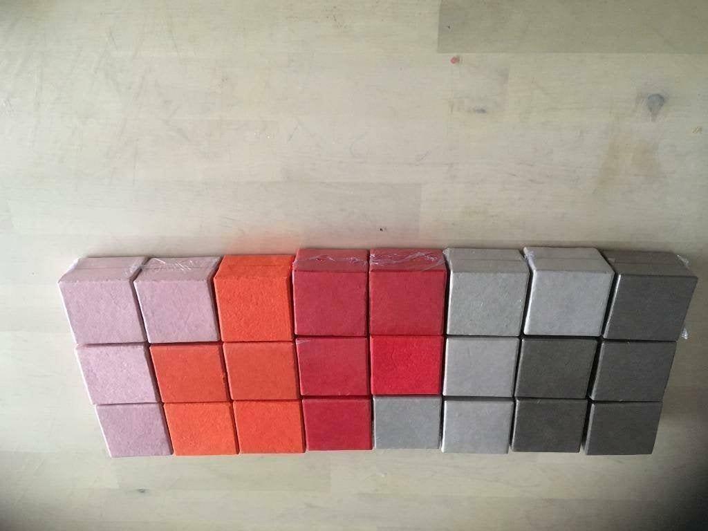 Stevige vierkante doosjes in 5 kleuren UITVERKOOP, Ophalen of Verzenden, Nieuw, Kraamcadeau