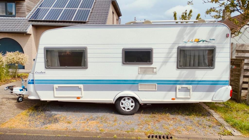 Caravan Hobby Excellent Easy 4 personen, Caravans en Kamperen, Vast bed, Hobby, Mover, Particulier