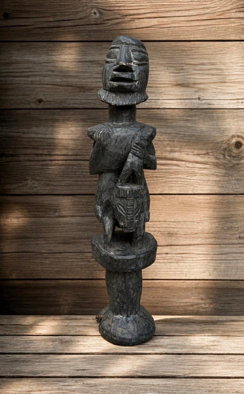 Houten beeld, Maison & Meubles, Accessoires pour la Maison | Statues de Bouddha, Enlèvement, Comme neuf
