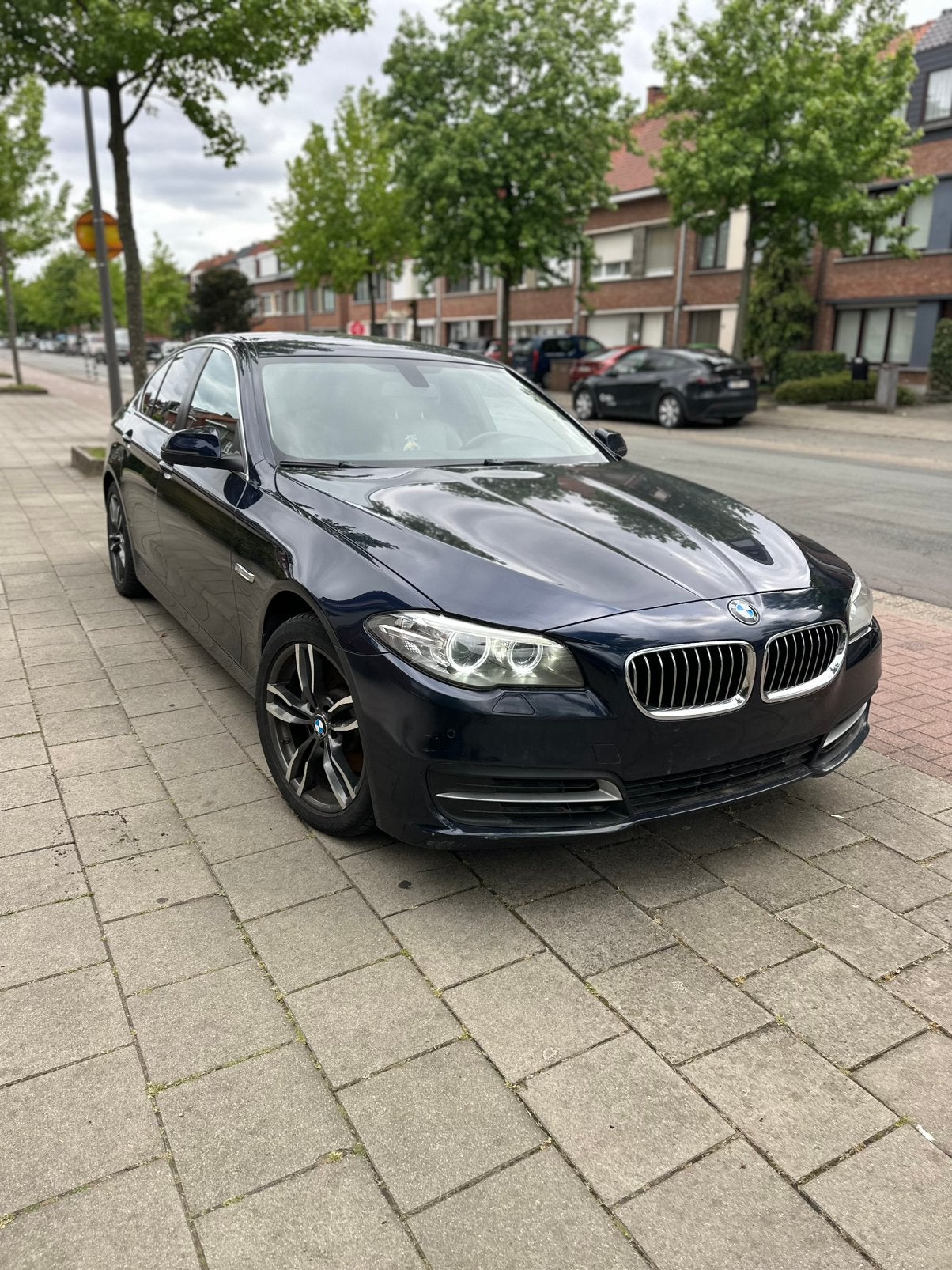 Bmw 520d 2015 euro6B, Auto's, BMW, Particulier, 5 Reeks, Diesel, Euro 6, Berline, 5 deurs, Automaat, Blauw, Beige, Ophalen