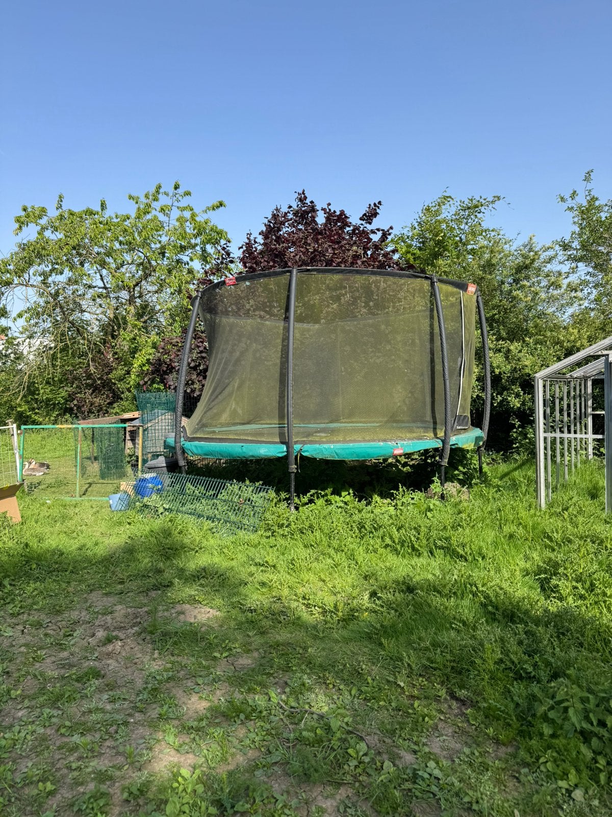 Trampoline, Ophalen, Zo goed als nieuw