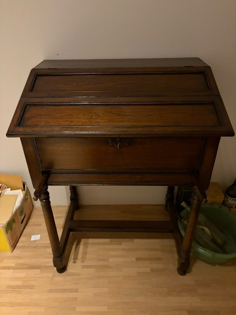 Eiken secretaire / schrijfbureau., Huis en Inrichting, Ophalen