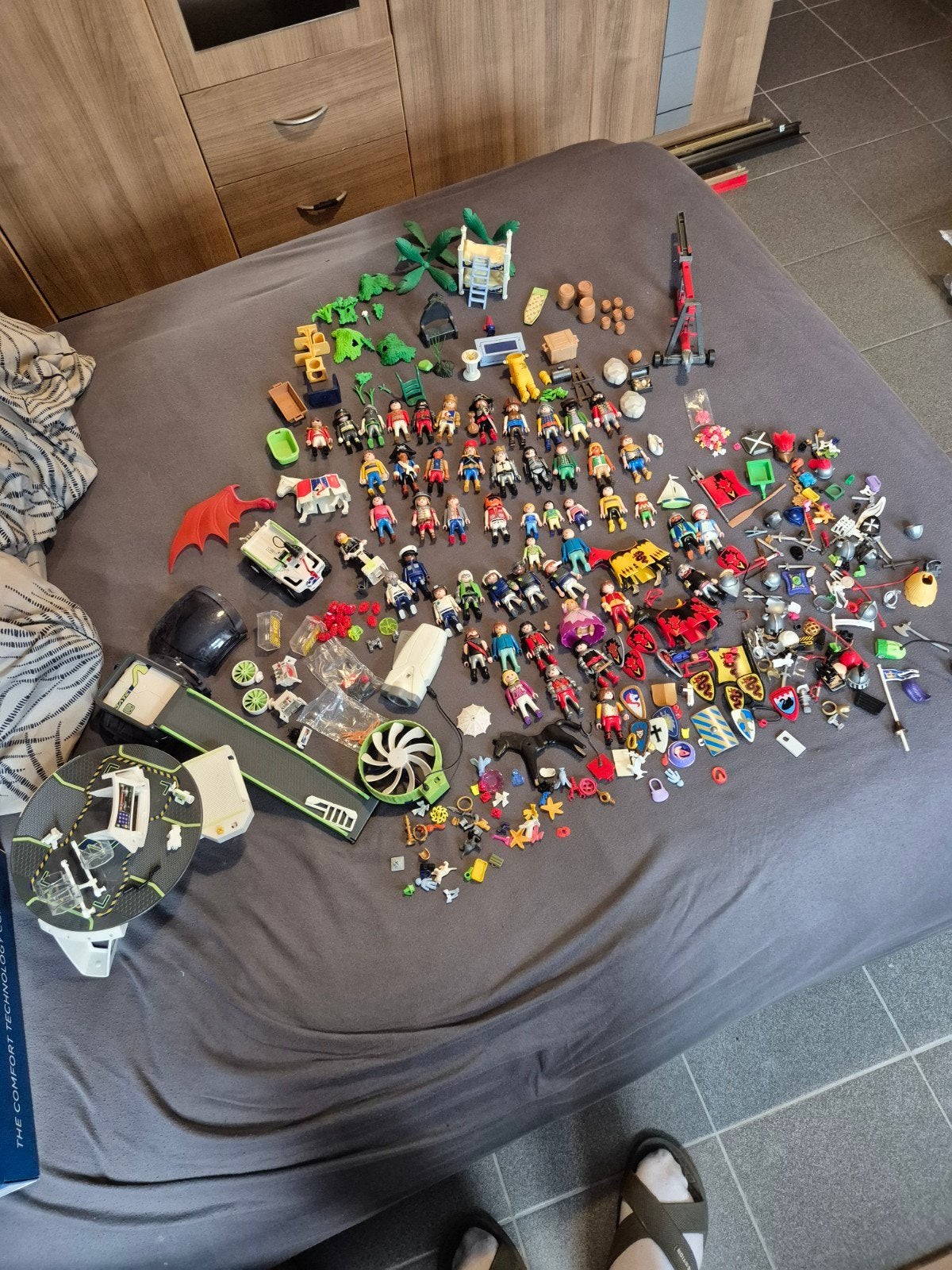 Gros lots de playmobil  51 figurines  et autres accessoires, Enlèvement ou Envoi, Utilisé, Pièces détachées, Figurines