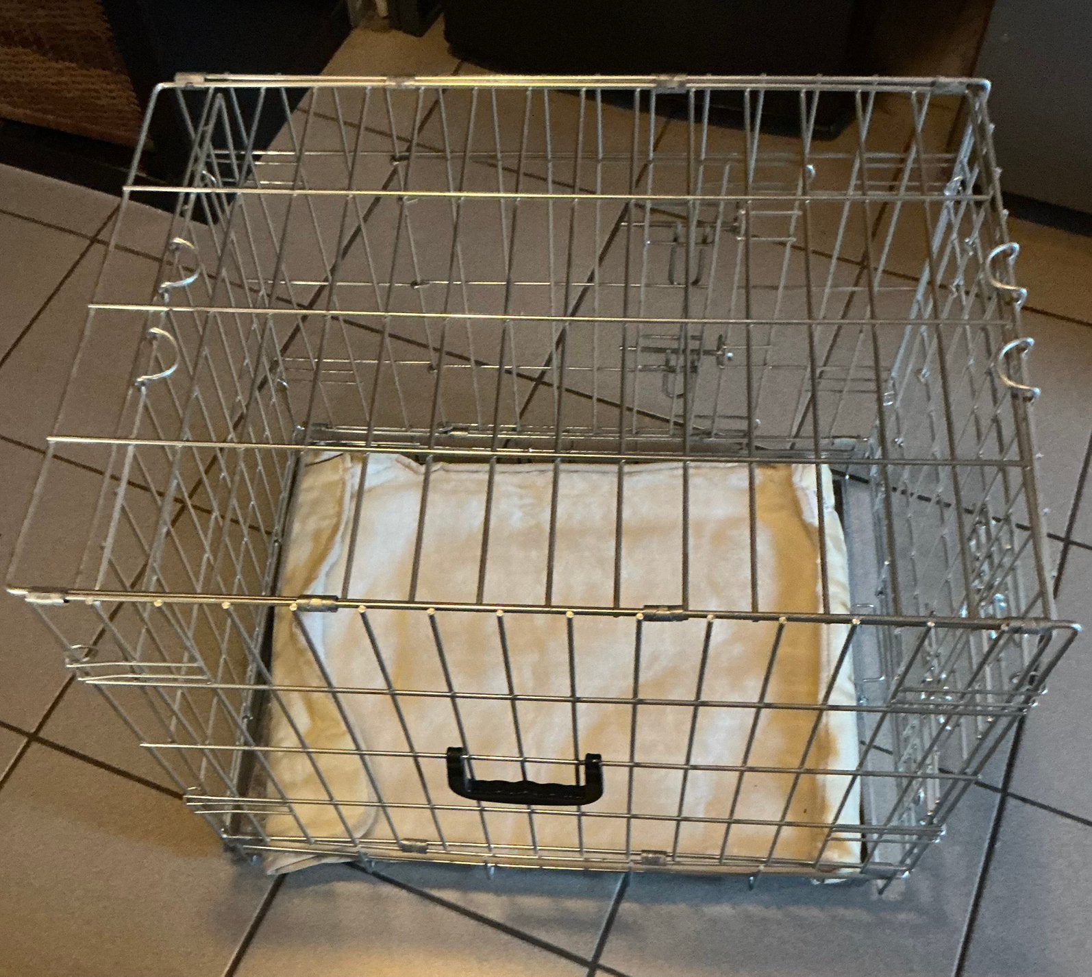 Gegalvaniseerde honden bench, Dieren en Toebehoren, Hondenhokken, Minder dan 65 cm, Hondenhok, Ophalen of Verzenden, Zo goed als nieuw