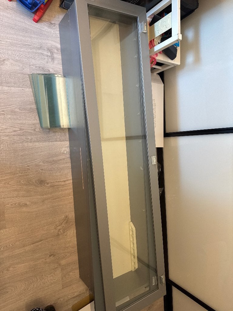 Vitrinekasten, Huis en Inrichting, Kasten | Vitrinekasten, Ophalen, Gebruikt, 100 tot 150 cm, 50 tot 100 cm