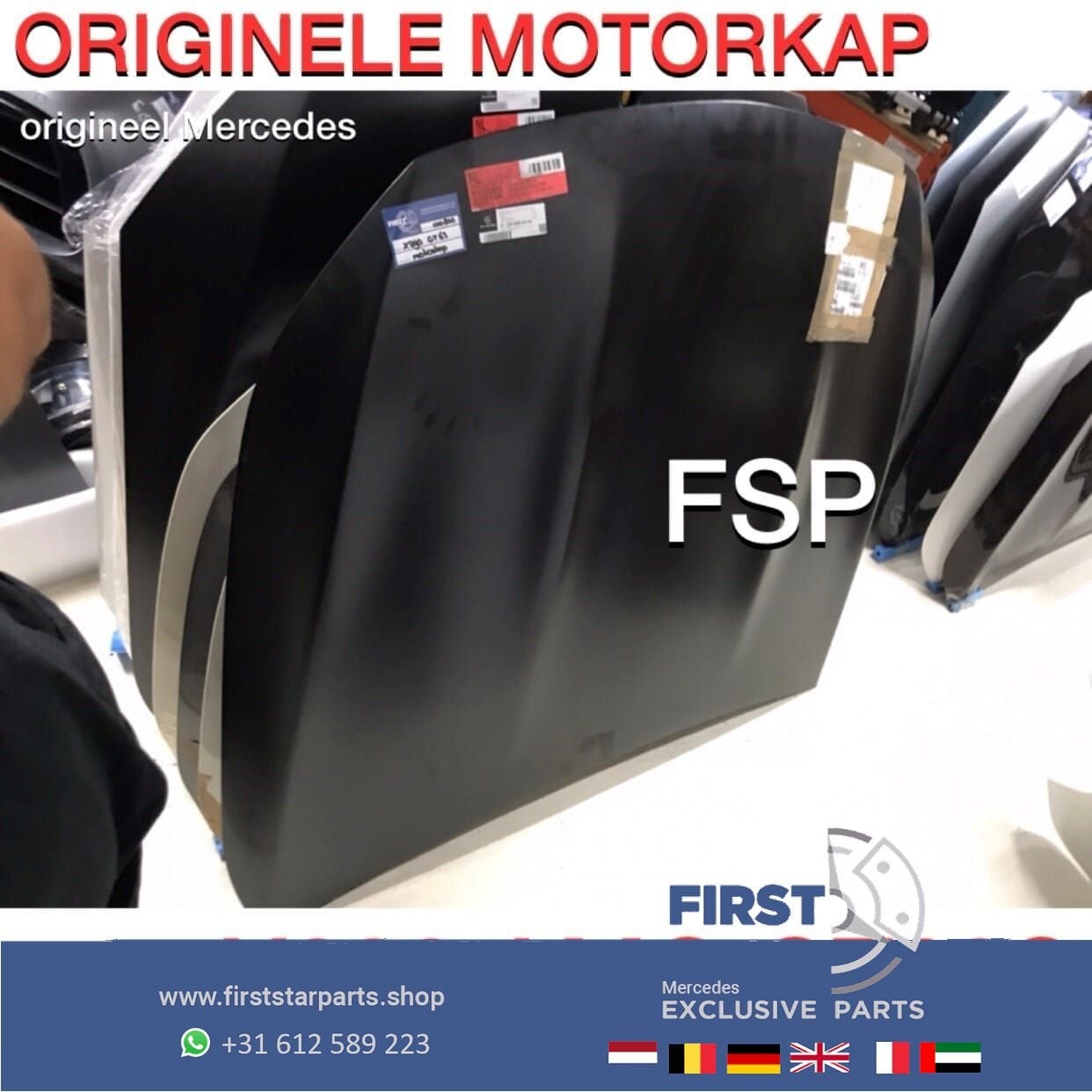 X290 GT 63 S AMG MOTORKAP ORIGINEEL Mercedes GT63S AMG 2018-, Utilisé, -, Avant, -