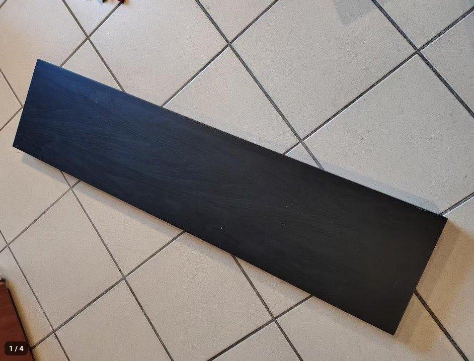Schap Ikea Lack zwart 110 cm, Huis en Inrichting, Woonaccessoires | Wandplanken en Boekenplanken, Ophalen, Zo goed als nieuw