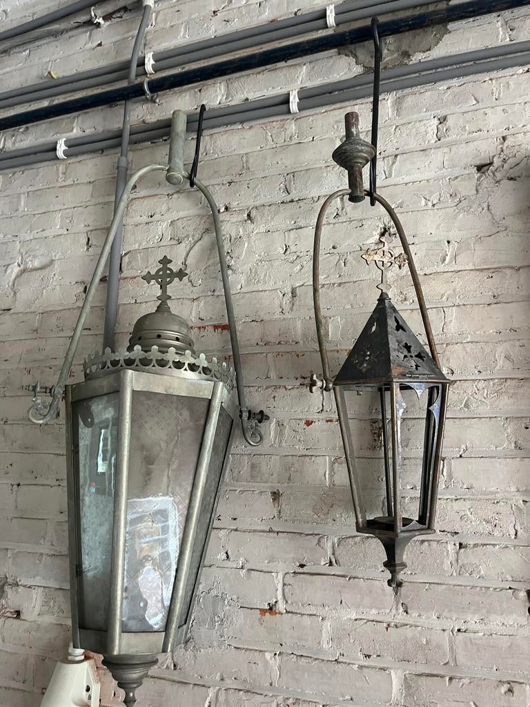 4 antieke buitenkandelaars, Tuin en Terras, Ophalen of Verzenden, Zo goed als nieuw