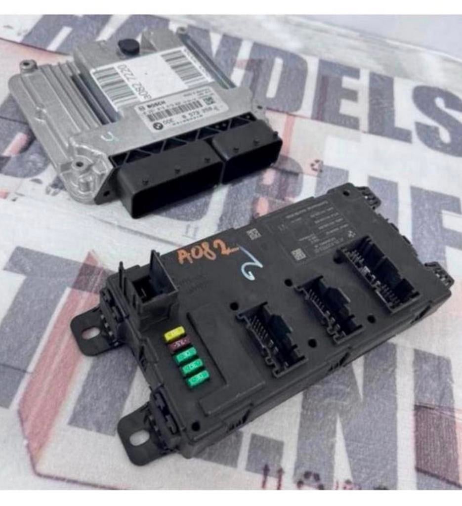 ECU + BCM bmw 3 F30 F31 DDE8573258 0281019679 6135931717301, Ophalen of Verzenden, Gebruikt, BMW