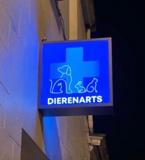 Dierenarts kruis gevel, Ophalen