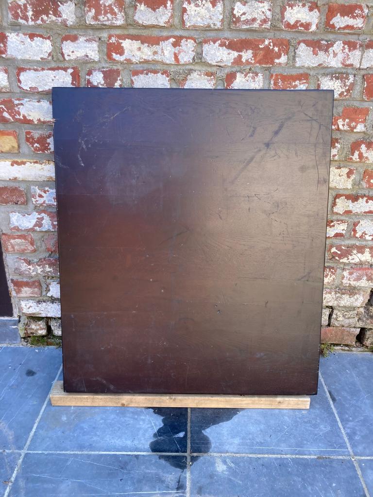 Massief eiken tafelblad / paneel – 80 x 70 cm (4 cm dik), Huis en Inrichting, Tafelonderdelen, Gebruikt, 50 tot 100 cm, Eikenhout