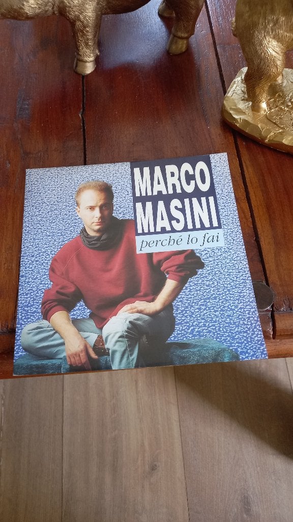 vinyl (45T) marco masini "perché lo fai", Ophalen, Zo goed als nieuw, Pop