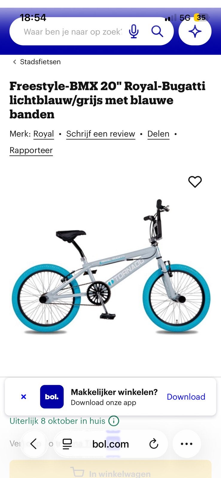 ROYAL bugatti Freestyle BMX, Fietsen en Brommers, Ophalen, Zo goed als nieuw