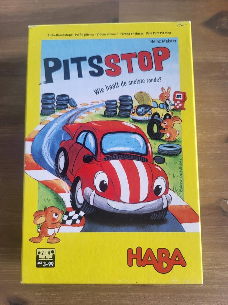 Haba pitstop vanaf 3 jaar, Drie of vier spelers, Ophalen, Gebruikt, Haba