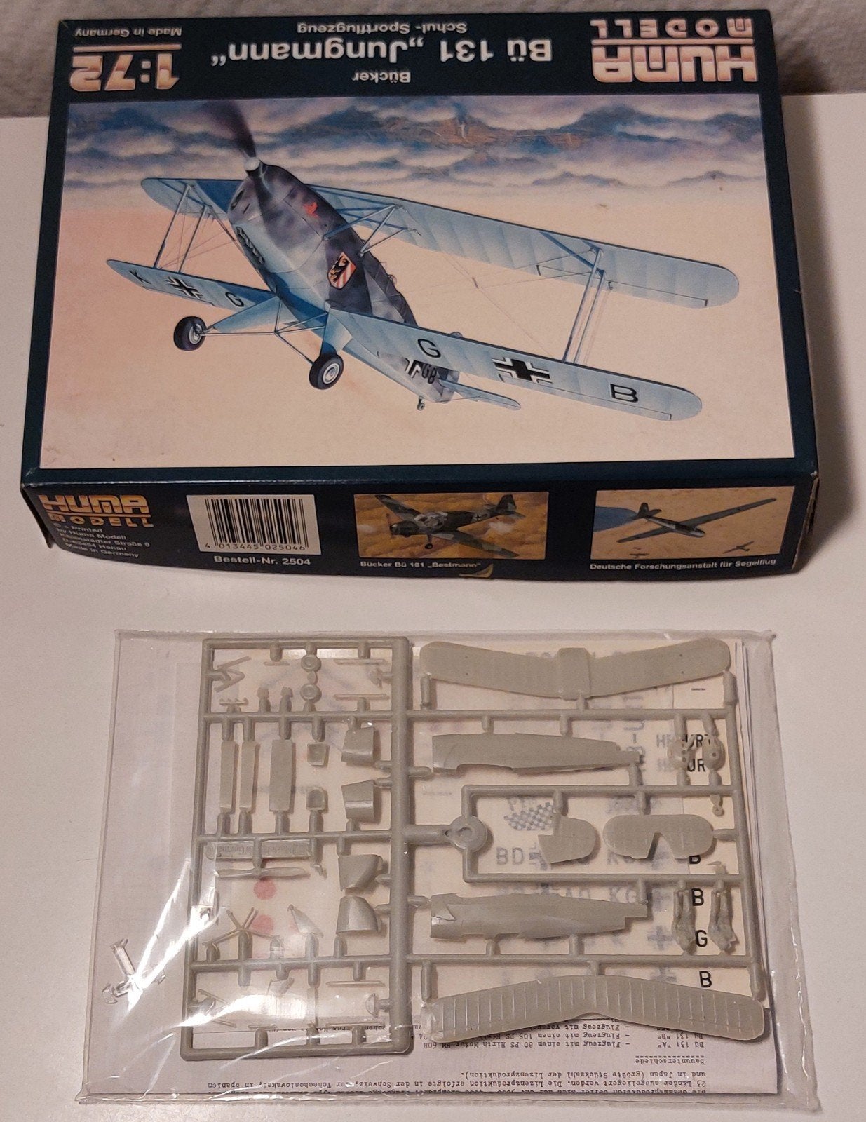 Maquette plastique BÜ 131 « Bükler-Jungmann » Huma modèle 1/, Neuf, Autres marques, Enlèvement ou Envoi, 1:72 à 1:144