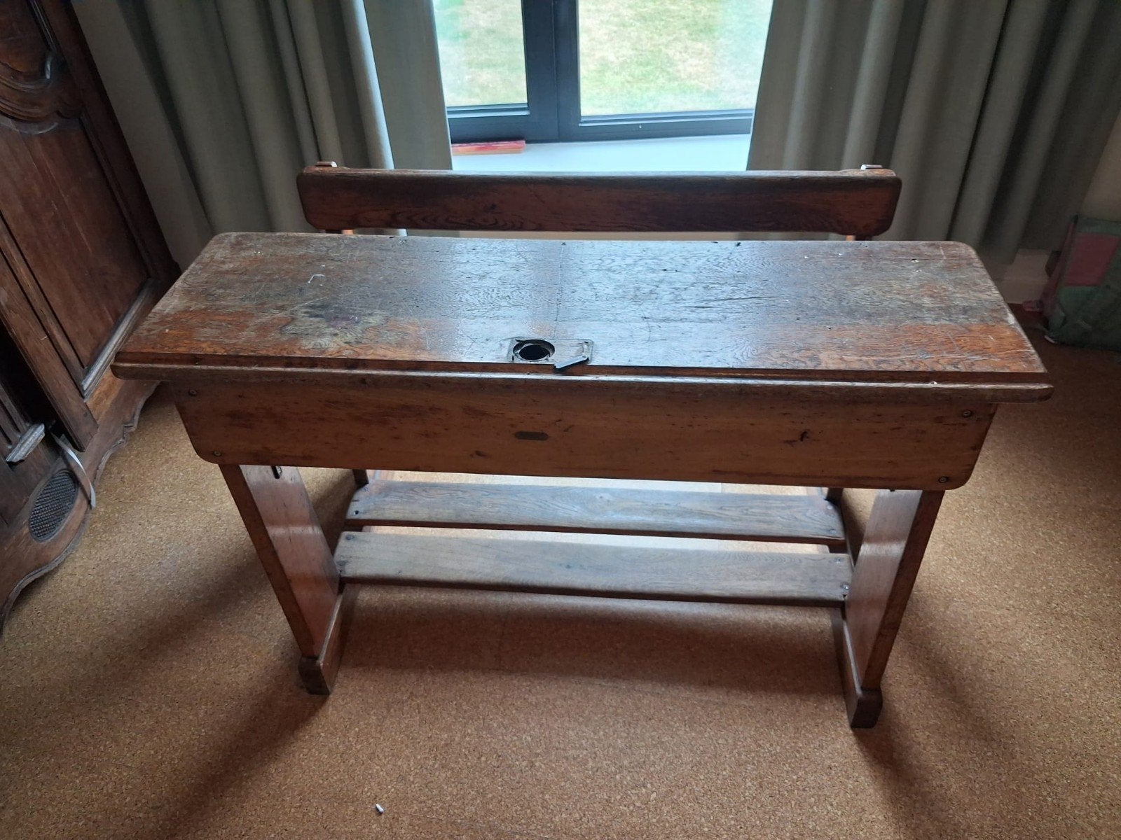 Antiek houten bureau, Antiek en Kunst, Ophalen