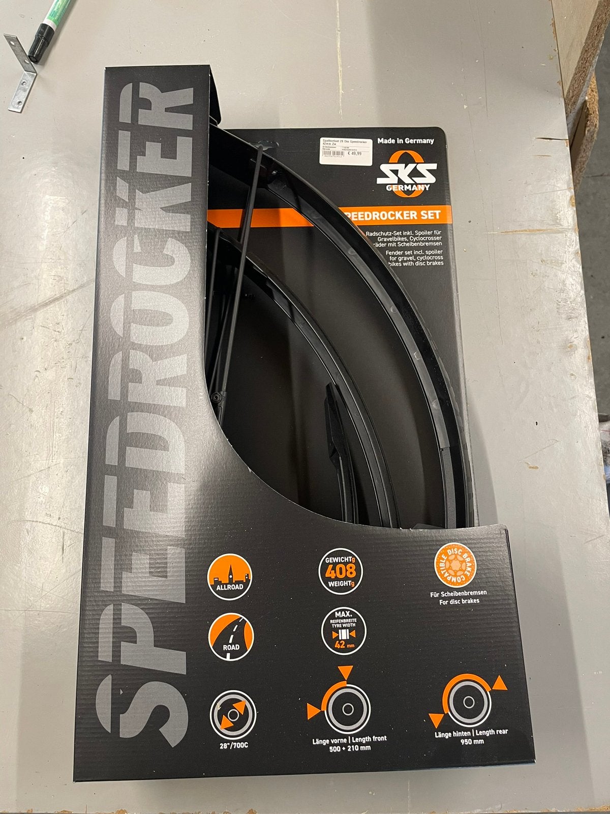 Spatbord mtb gravel racefiets, Fietsen en Brommers, Ophalen, Nieuw, Spatbord