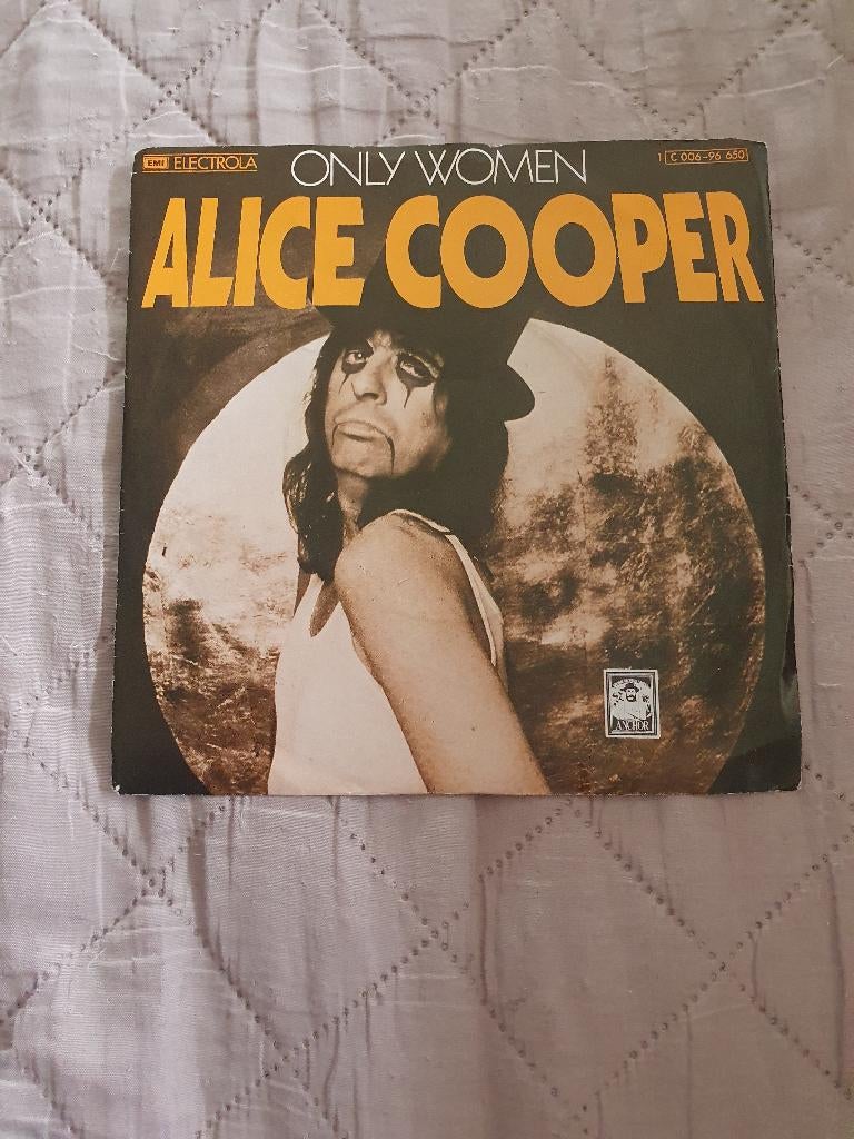 S - Alice Cooper – Only Women - 1975, Cd's en Dvd's, Vinyl Singles, 7 inch, Single, Ophalen of Verzenden, Rock en Metal