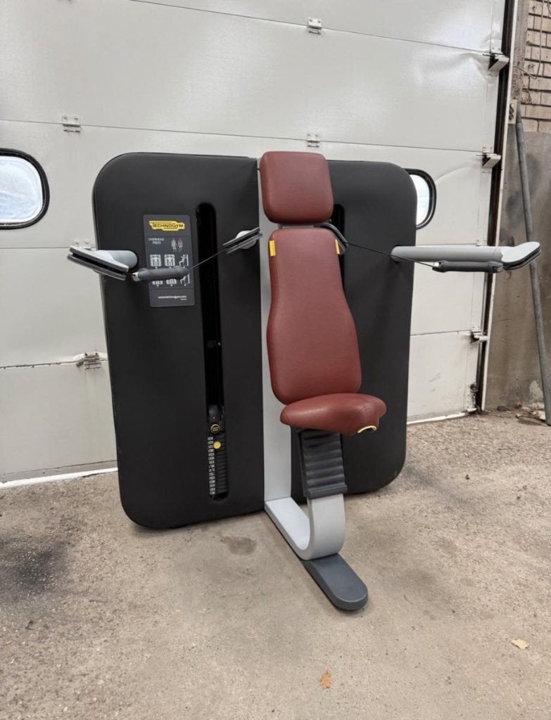 Technogym kinesis overhead press / shoulder, Sport en Fitness, Ophalen of Verzenden, Gebruikt
