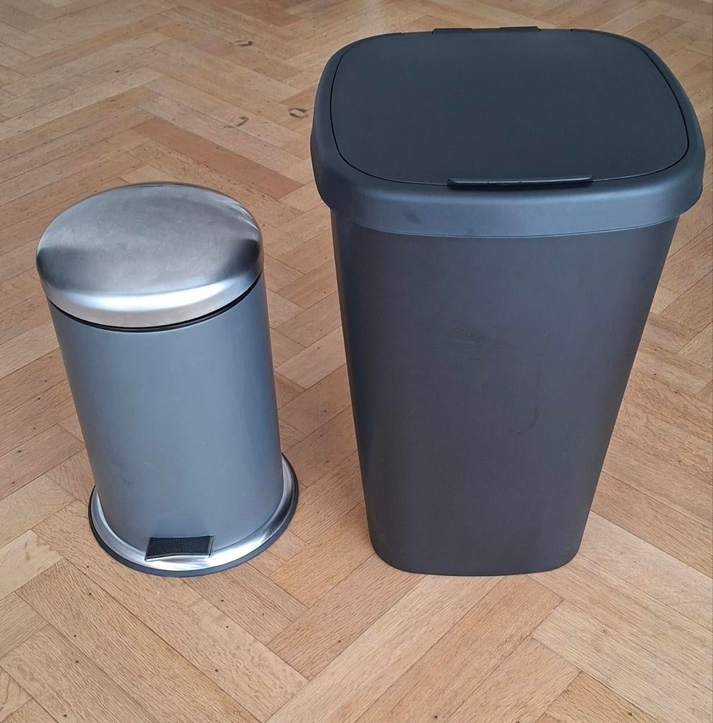 2 poubelles IKEA (MJÖSA (12L) et LÖVKVAST (50L)), Enlèvement, Utilisé