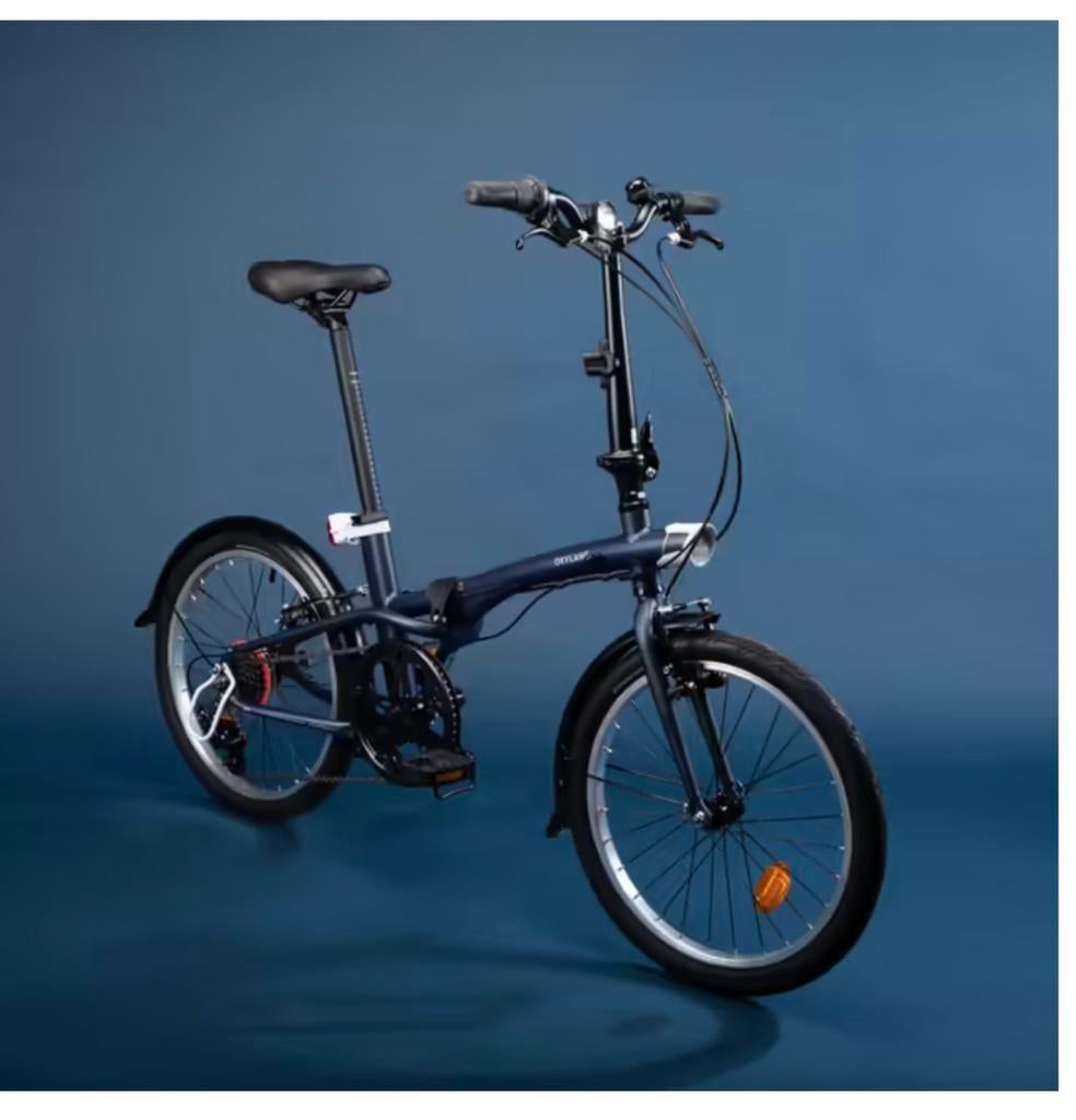 Velo de ville pliant decathlon Tilt 500 bleu, Vélos & Vélomoteurs, Vélos | Vélos pliables, Enlèvement, Comme neuf