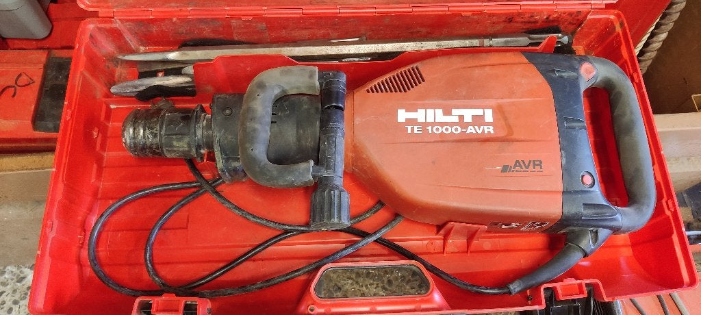 Elektrische breekhamer / piqueur (Hilti TE 1000-AVR), Ophalen, Gebruikt